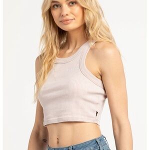 FIVESTAR GENERAL CO. Womens Rib Crop Top
